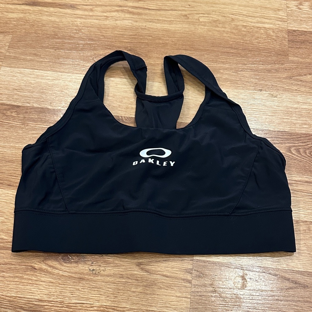 Oakley Women's Black Racerback Sports Bra